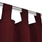 Vorhänge Gardinen aus Satin 2-teilig 140 x 225 cm Dunkelrot Vorhänge Gardinen aus Satin 2-teilig 140 x 225 cm Dunkelrot