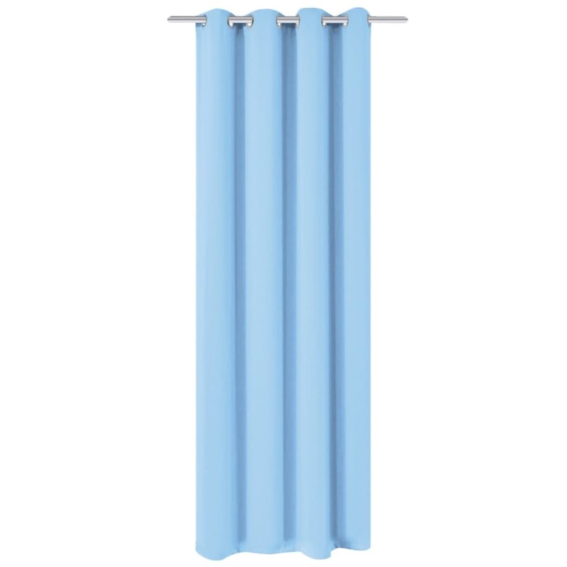 vidaXL Verdunkelungsvorhang mit Metallösen 270 x 245 cm Türkis vidaXL Verdunkelungsvorhang mit Metallösen 270 x 245 cm Türkis