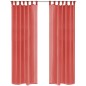 vidaXL Voile-Gardinen 2 Stk. 140 x 245 cm Rot vidaXL Voile-Gardinen 2 Stk. 140 x 245 cm Rot