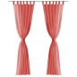 vidaXL Voile-Gardinen 2 Stk. 140 x 245 cm Rot vidaXL Voile-Gardinen 2 Stk. 140 x 245 cm Rot