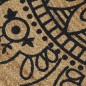 vidaXL Teppich Handgefertigt Jute mit Dunkelblauem Aufdruck 150 cm vidaXL Teppich Handgefertigt Jute mit Dunkelblauem Aufdruck 150 cm