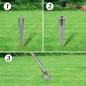 vidaXL Maschendrahtzaun mit Pfosten Erdanker Verzinkter Stahl 25×1,25 m vidaXL Maschendrahtzaun mit Pfosten Erdanker Verzinkter Stahl 25×1,25 m