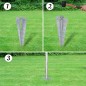 vidaXL Maschendrahtzaun mit Pfosten Erdanker Verzinkter Stahl 25×1,25 m vidaXL Maschendrahtzaun mit Pfosten Erdanker Verzinkter Stahl 25×1,25 m