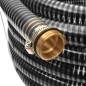 vidaXL Saugschlauch mit Messing-Anschlüssen 10 m 25 mm Schwarz vidaXL Saugschlauch mit Messing-Anschlüssen 10 m 25 mm Schwarz