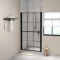 vidaXL Duschtür Hartglas 100x178 cm Schwarz vidaXL Duschtür Hartglas 100x178 cm Schwarz