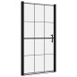 vidaXL Duschtür Hartglas 100x178 cm Schwarz vidaXL Duschtür Hartglas 100x178 cm Schwarz