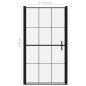 vidaXL Duschtür Hartglas 100x178 cm Schwarz vidaXL Duschtür Hartglas 100x178 cm Schwarz