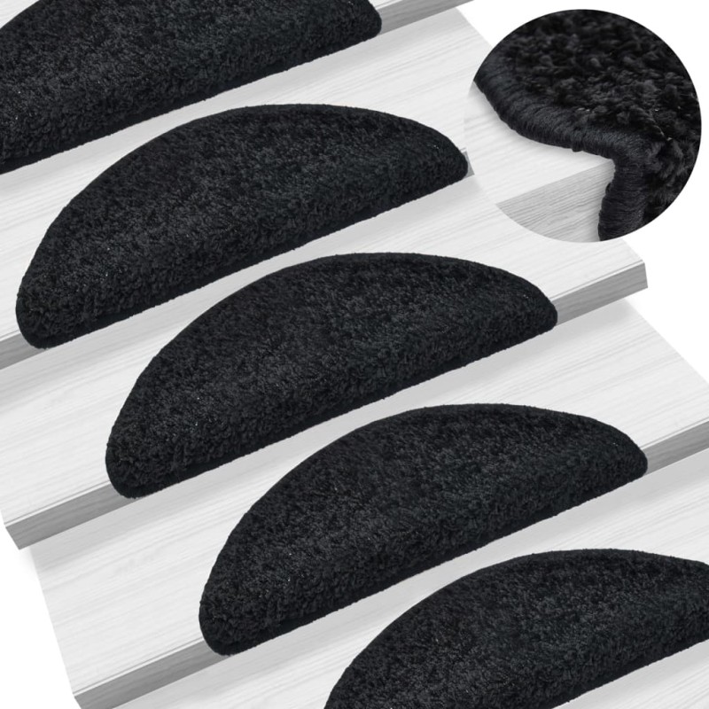 vidaXL Stufenmatten 5 Stk. 56x17x3 cm Schwarz vidaXL Stufenmatten 5 Stk. 56x17x3 cm Schwarz