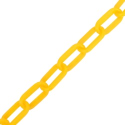 vidaXL Absperrkette Gelb 30 m Ø4 mm Kunststoff