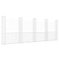 vidaXL Gabionenkorb U-Form mit 5 Säulen Eisen 500x20x200 cm vidaXL Gabionenkorb U-Form mit 5 Säulen Eisen 500x20x200 cm