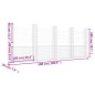 vidaXL Gabionenkorb U-Form mit 5 Säulen Eisen 500x20x200 cm vidaXL Gabionenkorb U-Form mit 5 Säulen Eisen 500x20x200 cm
