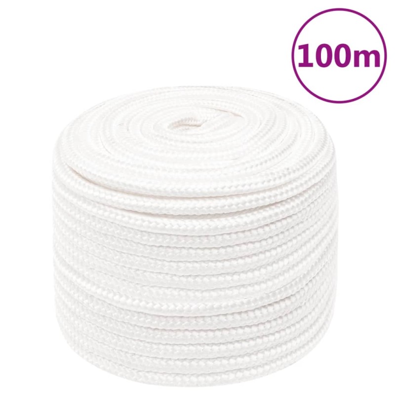 vidaXL Bootsseil Weiß 14 mm 100 m Polypropylen vidaXL Bootsseil Weiß 14 mm 100 m Polypropylen
