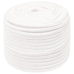 vidaXL Bootsseil Weiß 14 mm 100 m Polypropylen