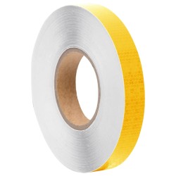 vidaXL Reflektorband Gelb 2,5 cmx50 m PVC