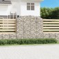 vidaXL Gabione mit Hochbogen 200x50x180/200 cm Verzinktes Eisen vidaXL Gabione mit Hochbogen 200x50x180/200 cm Verzinktes Eisen