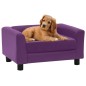 vidaXL Hundesofa Schaumstoffkissen 60x43x30cm Plüsch Kunstleder vidaXL Hundesofa Schaumstoffkissen 60x43x30cm Plüsch Kunstleder