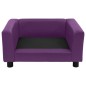 vidaXL Hundesofa Schaumstoffkissen 60x43x30cm Plüsch Kunstleder vidaXL Hundesofa Schaumstoffkissen 60x43x30cm Plüsch Kunstleder