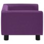 vidaXL Hundesofa Schaumstoffkissen 60x43x30cm Plüsch Kunstleder vidaXL Hundesofa Schaumstoffkissen 60x43x30cm Plüsch Kunstleder