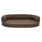 vidaXL Hundematratze Ergonomisch 90x64 cm Leinenoptik Braun vidaXL Hundematratze Ergonomisch 90x64 cm Leinenoptik Braun