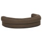 vidaXL Hundematratze Ergonomisch 90x64 cm Leinenoptik Braun vidaXL Hundematratze Ergonomisch 90x64 cm Leinenoptik Braun