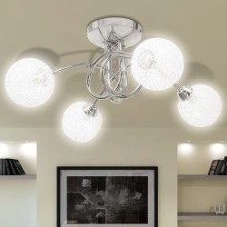 Deckenleuchte mit Drahtgeflecht-Lampenschirme 4 × G9 Glühlampen