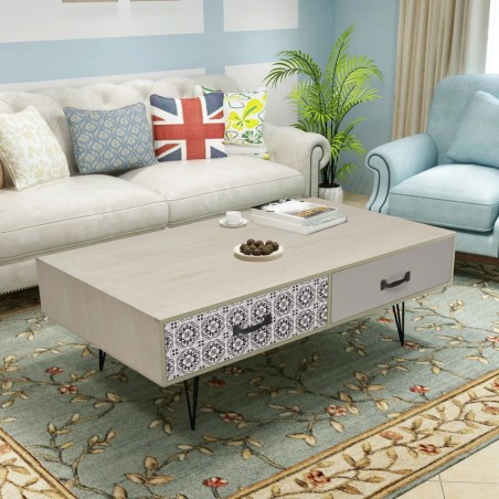 vidaXL Couchtisch 100x60x35 cm beige