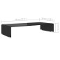 vidaXL TV-Tisch/Bildschirmerhöhung Glas Schwarz 70x30x13 cm vidaXL TV-Tisch/Bildschirmerhöhung Glas Schwarz 70x30x13 cm