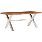 vidaXL Esstisch Massivholz mit Palisander-Finish 180 x 90 x 76 cm vidaXL Esstisch Massivholz mit Palisander-Finish 180 x 90 x 76 cm