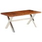 vidaXL Esstisch Massivholz mit Palisander-Finish 180 x 90 x 76 cm vidaXL Esstisch Massivholz mit Palisander-Finish 180 x 90 x 76 cm