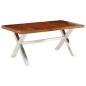 vidaXL Esstisch Massivholz mit Palisander-Finish 180 x 90 x 76 cm vidaXL Esstisch Massivholz mit Palisander-Finish 180 x 90 x 76 cm