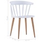 vidaXL Esszimmerstühle 2 Stk. Weiß Kunststoff vidaXL Esszimmerstühle 2 Stk. Weiß Kunststoff