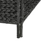 vidaXL 4-teiliger Paravent Schwarz 154×160 cm Wasserhyazinthe vidaXL 4-teiliger Paravent Schwarz 154×160 cm Wasserhyazinthe