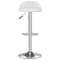 Barhocker 2 Stk. Weiß Kunstleder Barhocker 2 Stk. Weiß Kunstleder