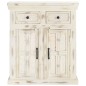 vidaXL Sideboard Weiß 65x30x75 cm Massivholz Mango vidaXL Sideboard Weiß 65x30x75 cm Massivholz Mango