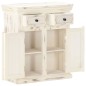vidaXL Sideboard Weiß 65x30x75 cm Massivholz Mango vidaXL Sideboard Weiß 65x30x75 cm Massivholz Mango