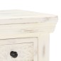 vidaXL Sideboard Weiß 65x30x75 cm Massivholz Mango vidaXL Sideboard Weiß 65x30x75 cm Massivholz Mango