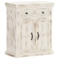 vidaXL Sideboard Weiß 65x30x75 cm Massivholz Mango vidaXL Sideboard Weiß 65x30x75 cm Massivholz Mango