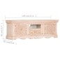 vidaXL TV-Schrank Weiß 120x30x40 cm Massivholz Mango vidaXL TV-Schrank Weiß 120x30x40 cm Massivholz Mango