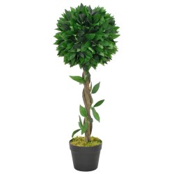 vidaXL Künstliche Pflanze Lorbeerbaum mit Topf Grün 70 cm