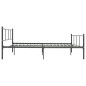 vidaXL Bettgestell Grau Metall 160×200 cm vidaXL Bettgestell Grau Metall 160×200 cm