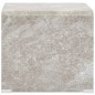 vidaXL Couchtisch Braun Marmor-Optik 50x50x45 cm Hartglas vidaXL Couchtisch Braun Marmor-Optik 50x50x45 cm Hartglas