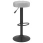 Barhocker 2 Stk. Grau Samt Barhocker 2 Stk. Grau Samt