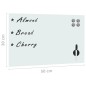 vidaXL Magnettafel Wandmontage Glas 50x30 cm vidaXL Magnettafel Wandmontage Glas 50x30 cm