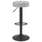 Barhocker 2 Stk. Grau Samt Barhocker 2 Stk. Grau Samt