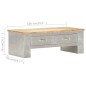 vidaXL Aviator Couchtisch 100x50x36 cm Mango Massivholz vidaXL Aviator Couchtisch 100x50x36 cm Mango Massivholz