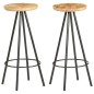 vidaXL Barhocker 2 Stk. Raues Mangoholz vidaXL Barhocker 2 Stk. Raues Mangoholz