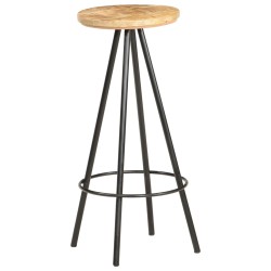 vidaXL Barhocker 2 Stk. Raues Mangoholz 