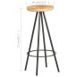 vidaXL Barhocker 2 Stk. Raues Mangoholz vidaXL Barhocker 2 Stk. Raues Mangoholz