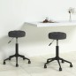 Essstühle 2 Stk. Drehbar Schwarz Samt Essstühle 2 Stk. Drehbar Schwarz Samt