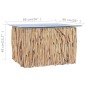 vidaXL Couchtisch mit Glasplatte 66x66x40 cm Massivholz Teak vidaXL Couchtisch mit Glasplatte 66x66x40 cm Massivholz Teak
